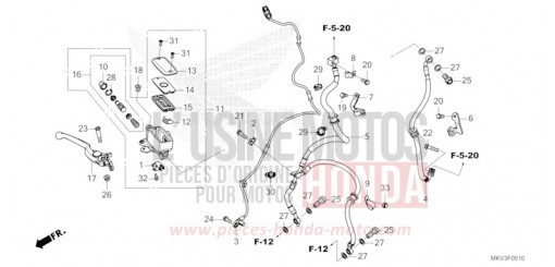 HAUPTBREMSZYLINDER, VORNE ZYLINDER NSS750P de 2023